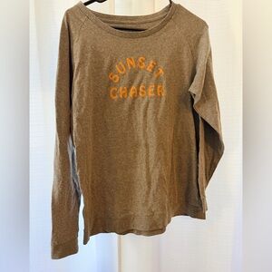 Patagonia Women’s Sunset Chaser Grey Long Sleeved Shirt Size Large